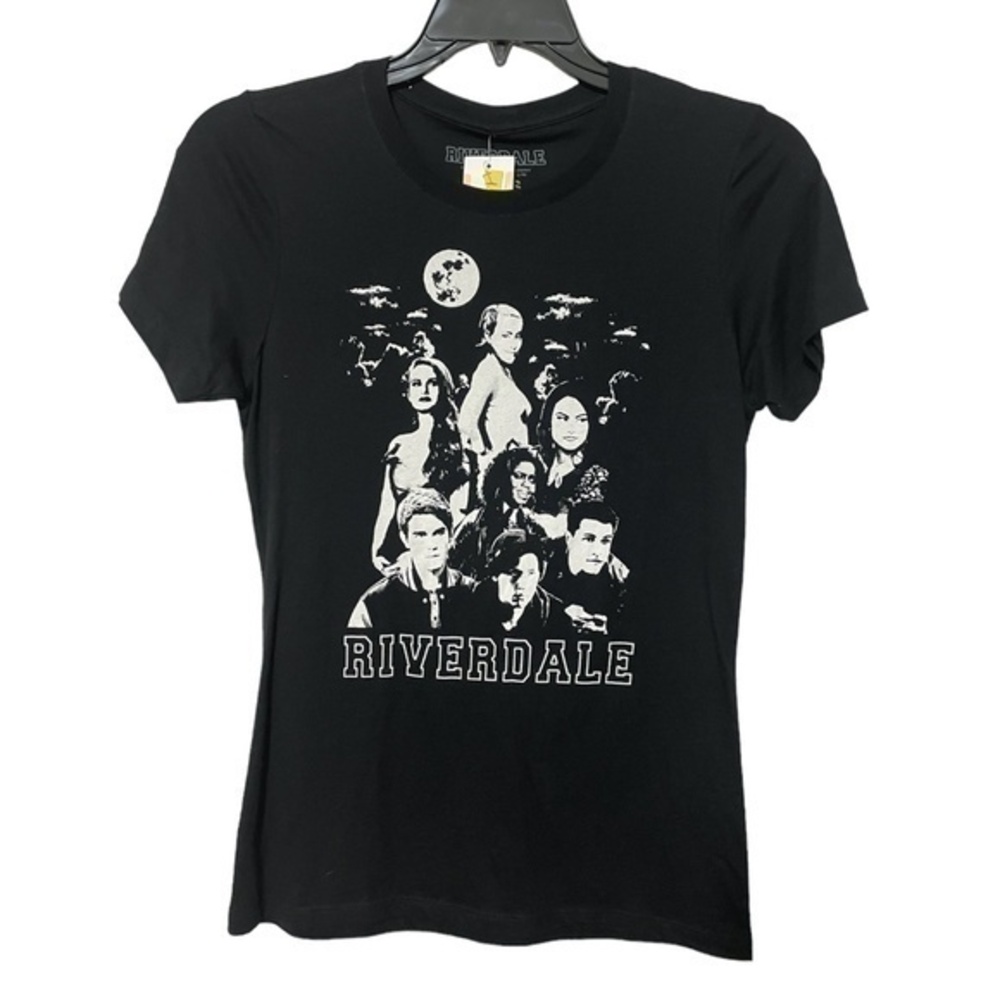Riverdale Graphic T-Shirt Black Short Sleeve Cotton Womens Size Small